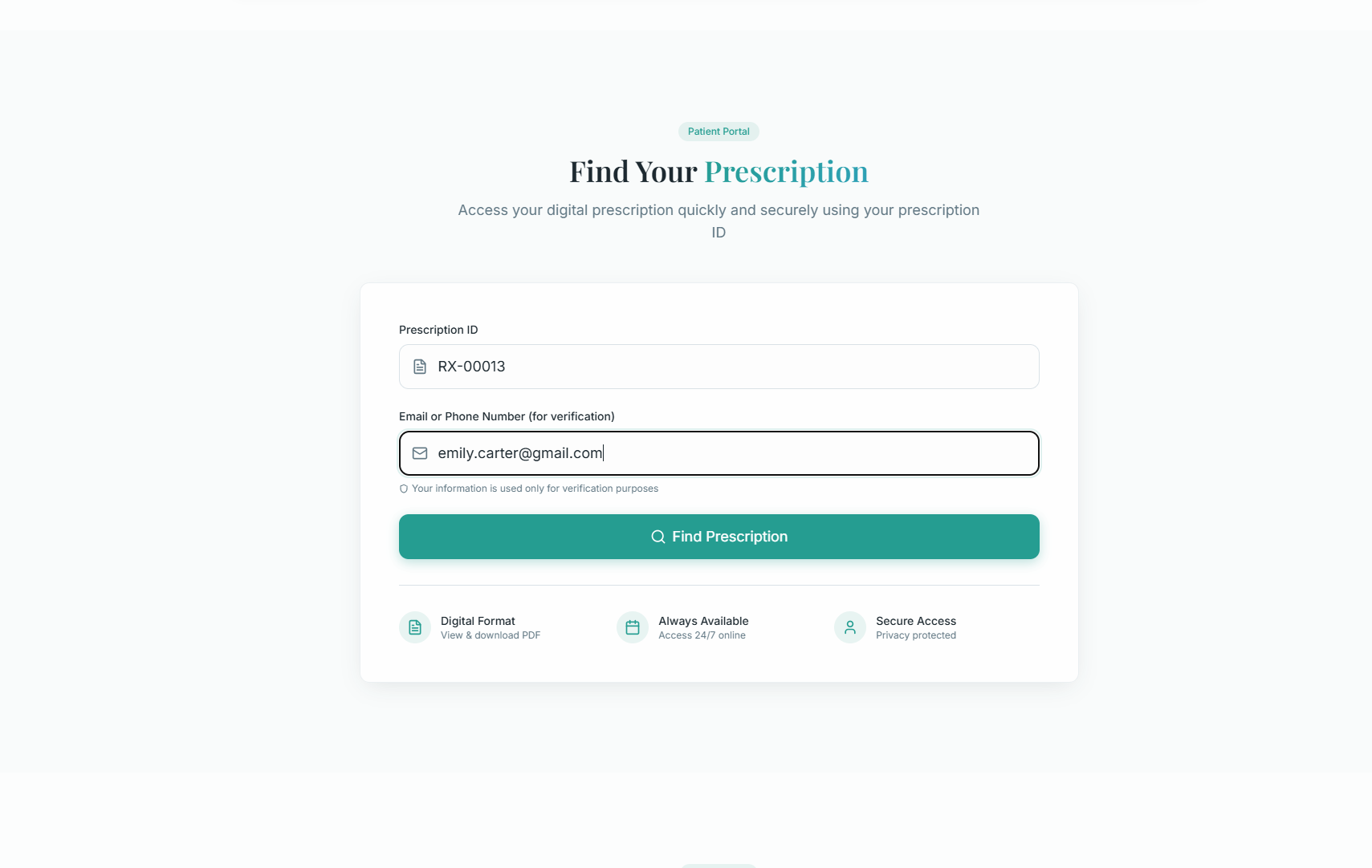Prescription Builder